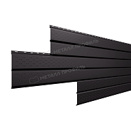 Софит МЕТАЛЛ ПРОФИЛЬ Lбрус-15х240 (VALORI-20-DarkGrey-0.5)