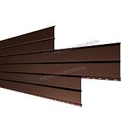 Софит МЕТАЛЛ ПРОФИЛЬ Lбрус-XL-14х335 (VALORI-20-Brown-0.5)