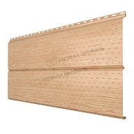 Софит МЕТАЛЛ ПРОФИЛЬ Lбрус-XL-14х335 (ECOSTEEL_T-01-Сосна-0.5)